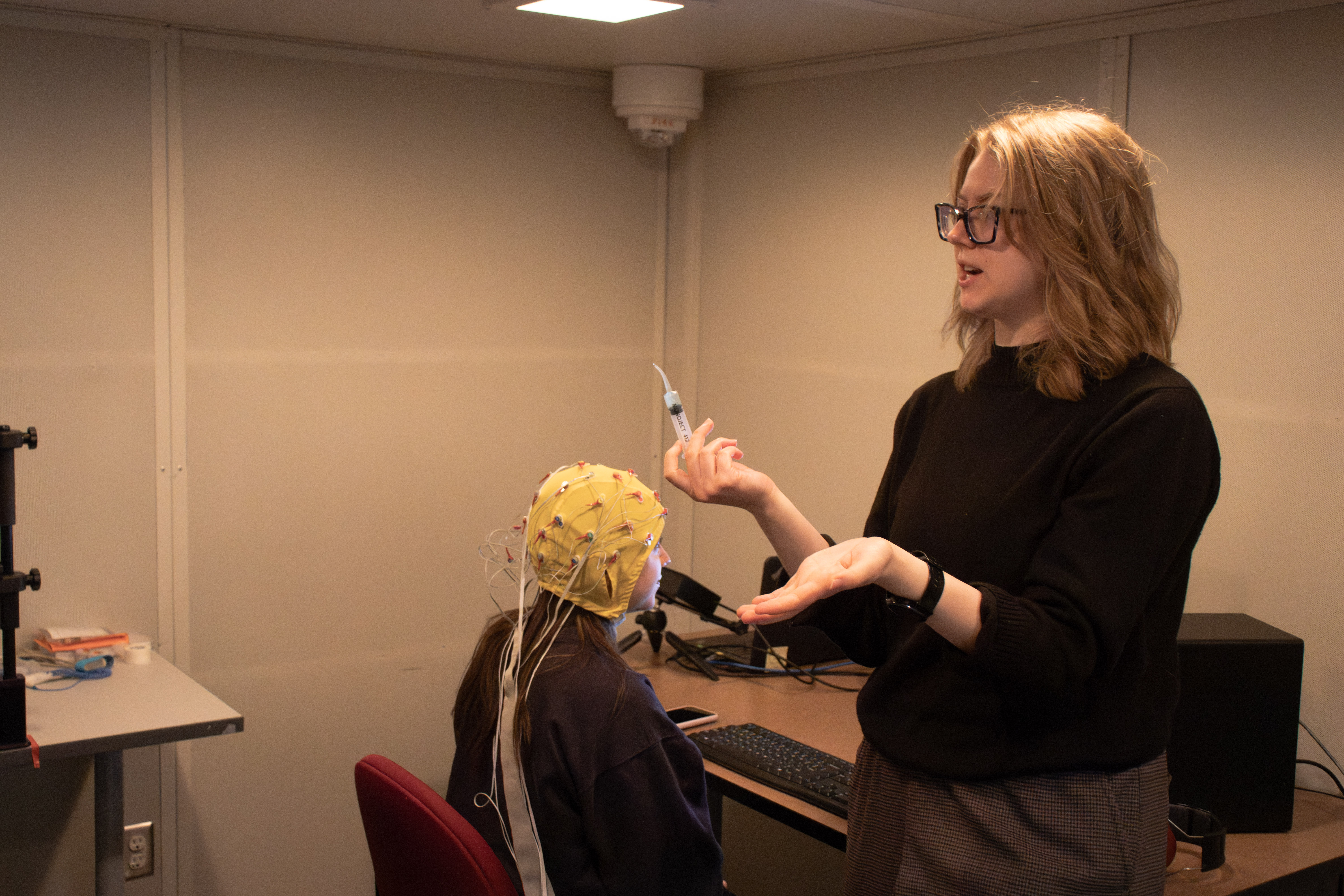Trainees Demonstrating a Test